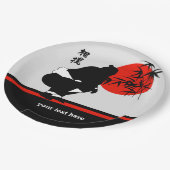 Sumo Pappteller (Schrägansicht)