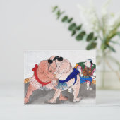 Sumo Postkarte (Stehend Vorderseite)