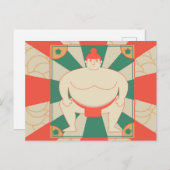 Sumo Postkarte (Vorne/Hinten)