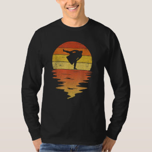 Sumo-Ringen Retro-Sonnenuntergang 70er Jahre Vinta T-Shirt
