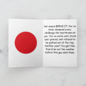 Sumo-Ringer-Geburtstagsgruß Dosukoi Karte (Innenseite)