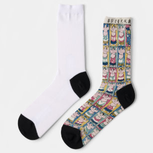 Sumo-Ringer Kunst Socken