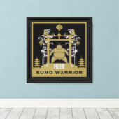 Sumo-Ringer Leinwanddruck (Insitu (Holzboden))