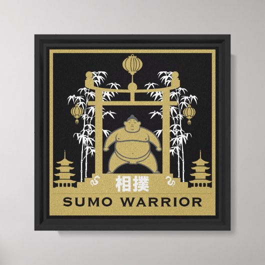 Sumo-Ringer Leinwanddruck (Vorderseite)