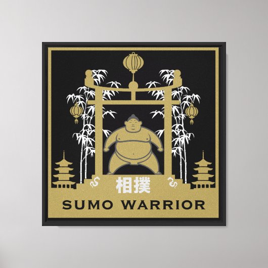 Sumo-Ringer Leinwanddruck (Vorderseite)