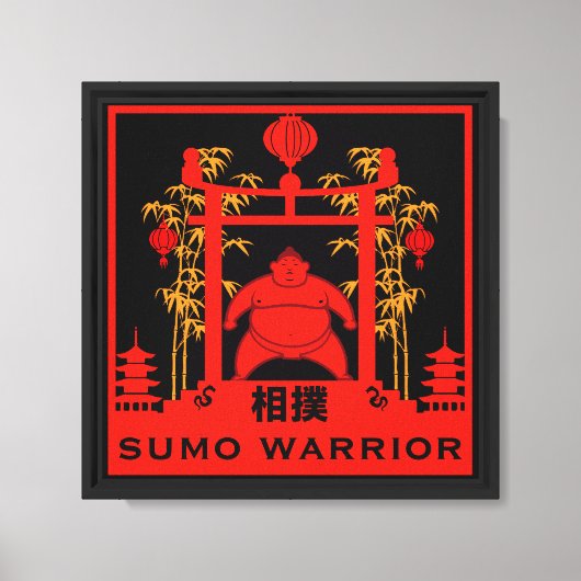 Sumo-Ringer Leinwanddruck (Vorderseite)