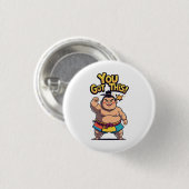 Sumo-Ringer mit der Motivation "Du Got das!" Button (Vorne & Hinten)