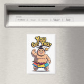 Sumo-Ringer mit der Motivation "Du Got das!" Magnet (In Situ (Geschirrspüler))