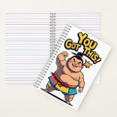 Sumo-Ringer mit der Motivation "Du Got das!" Notizblock (Innen)