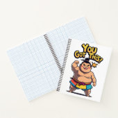 Sumo-Ringer mit der Motivation "Du Got das!" Notizblock (Innenseite)