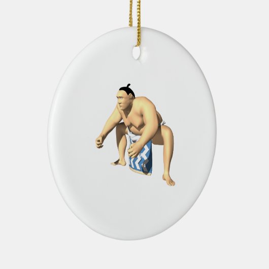 Sumo-Ringkämpfer 3 Keramikornament (Rechts)