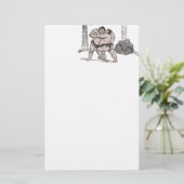 Sumo-Ringkämpfer Briefpapier (Stehend Vorderseite)