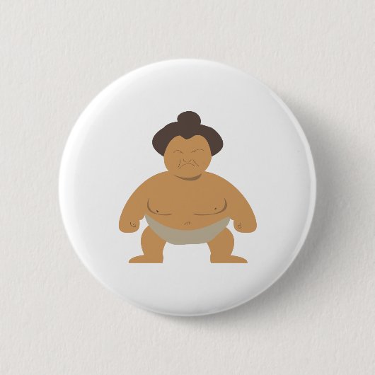 Sumo-Ringkämpfer Button (Vorderseite)