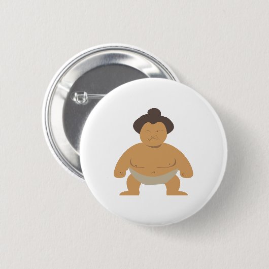 Sumo-Ringkämpfer Button (Vorne & Hinten)