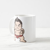 Sumo-Ringkämpfer-Cartoon-Japan-Japaner-Wrestling Kaffeetasse (Vorderseite Links)