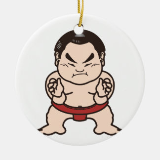 Sumo-Ringkämpfer-Cartoon-Japan-Japaner-Wrestling Keramik Ornament