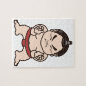 Sumo-Ringkämpfer-Cartoon-Japan-Japaner-Wrestling Puzzle (Horizontal)