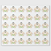 Sumo-Ringkämpfer Geschenkpapier (Flach)