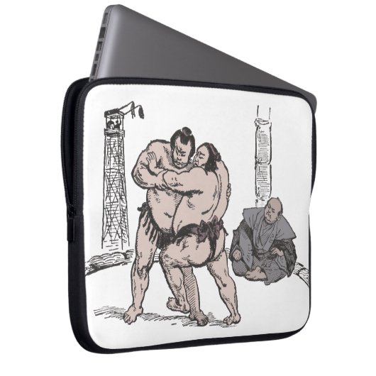 Sumo-Ringkämpfer Laptopschutzhülle (Vorne Rechts)