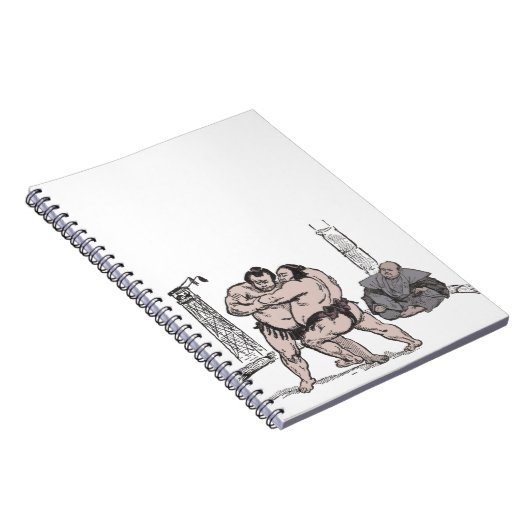 Sumo-Ringkämpfer Notizblock (Rechte Seite)