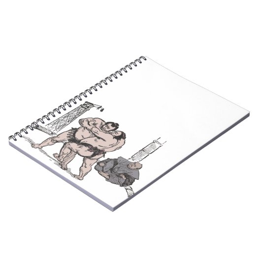 Sumo-Ringkämpfer Notizblock (Linke Seite)