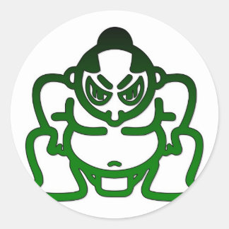 Sumo Runder Aufkleber