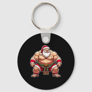 Sumo Santa Japanese Wrestler Japan Cool Weihnachte Schlüsselanhänger