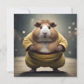 "Sumo Squeakdown: The Mighty Guinea Pig Wrestler" Einladung (Rückseite)
