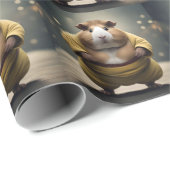 "Sumo Squeakdown: The Mighty Guinea Pig Wrestler" Geschenkpapier (Rolleneckpunkt)