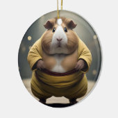 "Sumo Squeakdown: The Mighty Guinea Pig Wrestler" Keramik Ornament (Links)