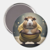 "Sumo Squeakdown: The Mighty Guinea Pig Wrestler" Magnet (Vorderseite/Rückseite)