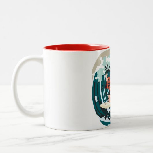 Sumo Surfer Wave Rider Tasse (Links)