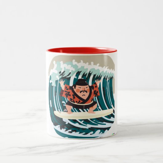 Sumo Surfer Wave Rider Tasse (Mittel)