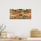 Sumô Tournament Utagawa Kunisada 1829 Poster (Küche)