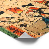 Sumô Tournament Utagawa Kunisada 1829 Poster (Ecke)