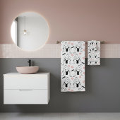 Sumo- und Kirschblüten Badhandtuch Set