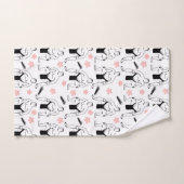 Sumo- und Kirschblüten Badhandtuch Set (Handtuch)