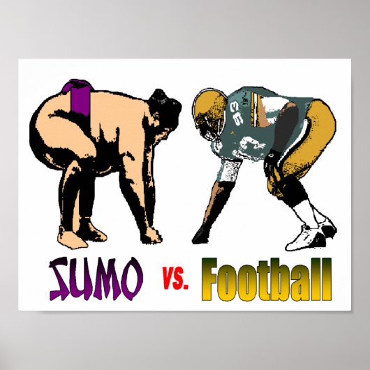Sumo vs. Football Poster (Vorne)