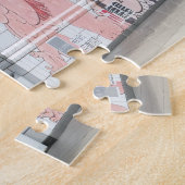 Sumo-Wandwand-Kunst Puzzle (Seite)