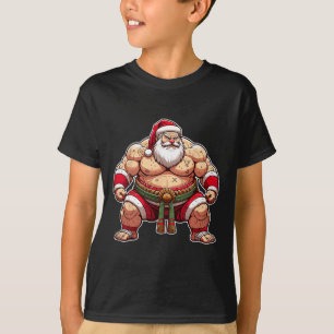 Sumo-Weihnachtsmann japanischer Ringer Japan Cool T-Shirt
