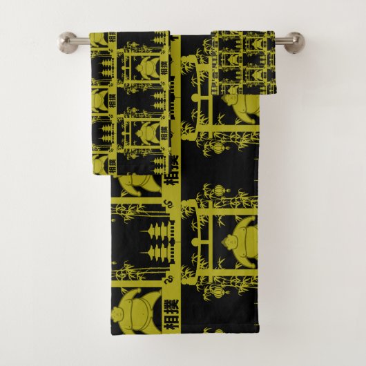 Sumo Wrestler Badhandtuch Set (Insitu)