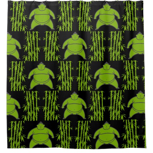 Sumo Wrestler Duschvorhang (Vorderseite)