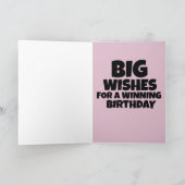 SUMO WRESTLER FUNNY BIRTHDAY BIG GREETING CARD KARTE (Innenseite)