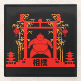 Sumo Wrestler Glasuntersetzer