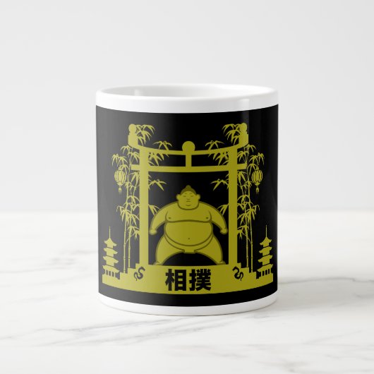 Sumo Wrestler Jumbo-Tasse (Vorderseite)