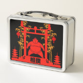 Sumo Wrestler Metall Brotdose (Rückseite)