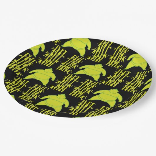 Sumo Wrestler Pappteller (Schrägansicht)