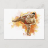 SUMO Wrestler Postkarte (Vorderseite)