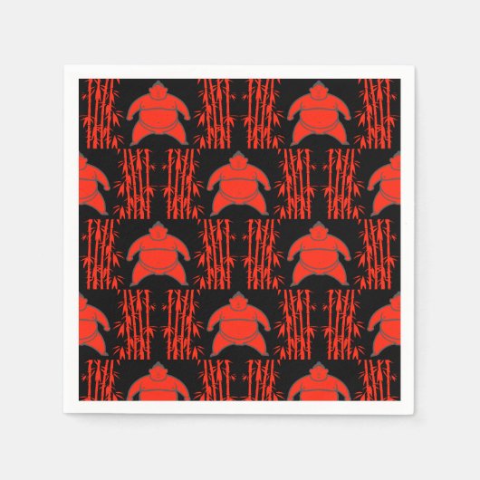 Sumo Wrestler Serviette (Vorderseite)