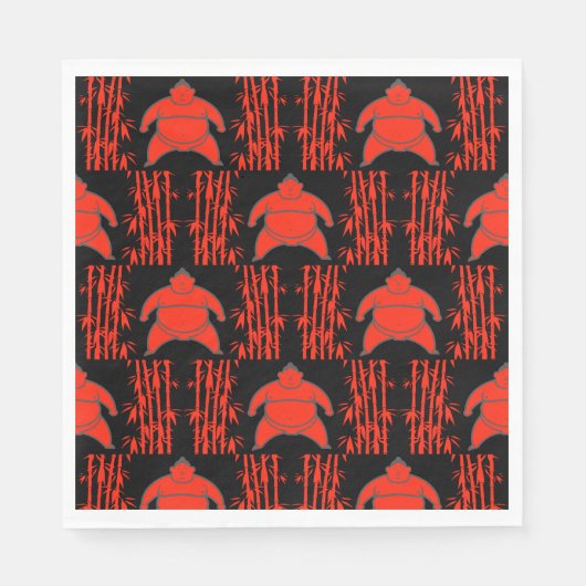 Sumo Wrestler Serviette (Vorderseite)